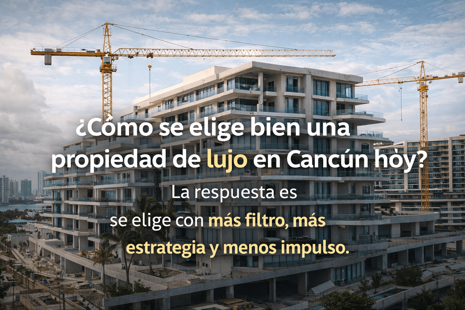 Cómo elegir una propiedad de lujo en Cancún en un mercado con tanta oferta