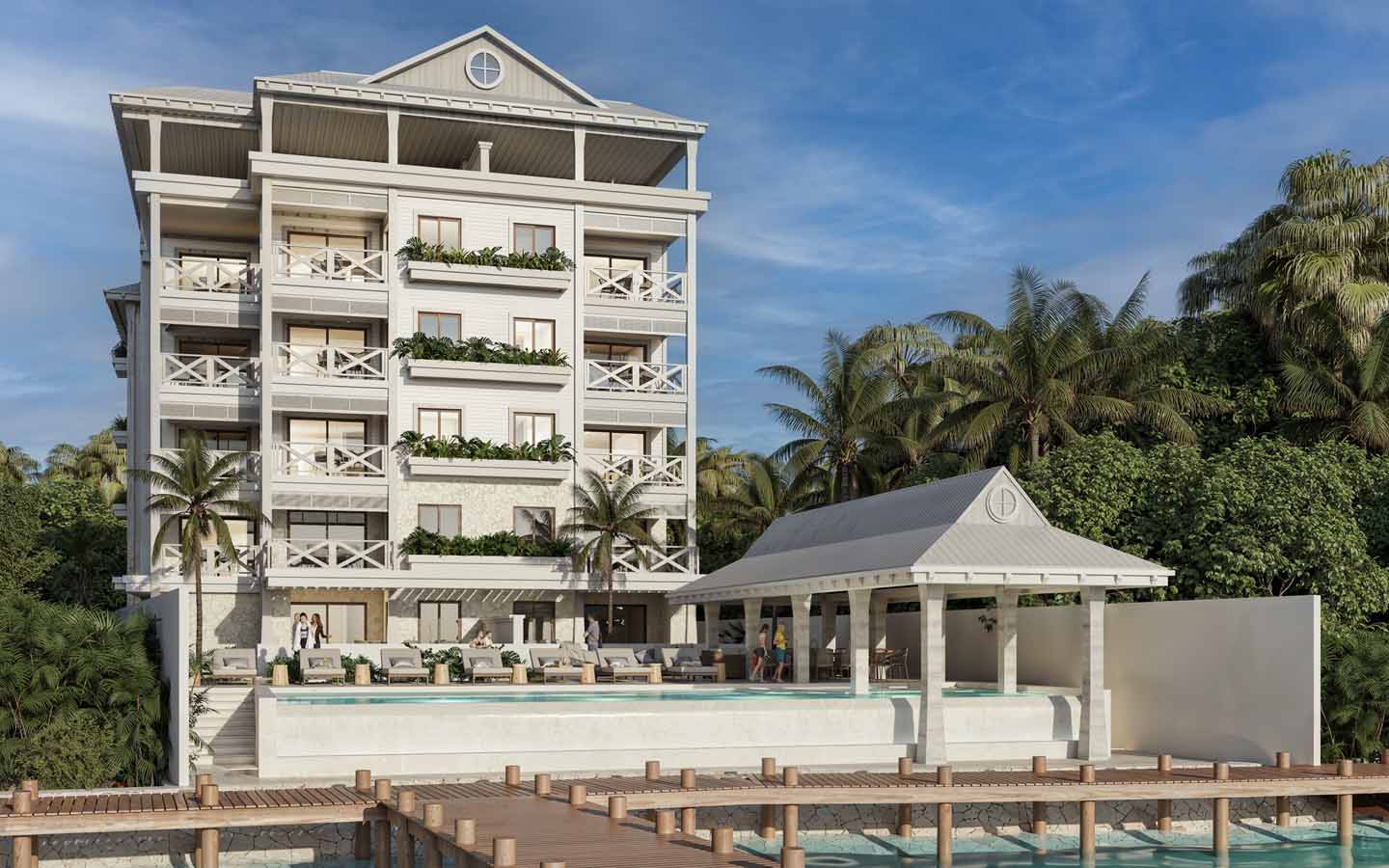 ISOLA BLU Isla Mujeres Preventa | 14 residencias | Dock
